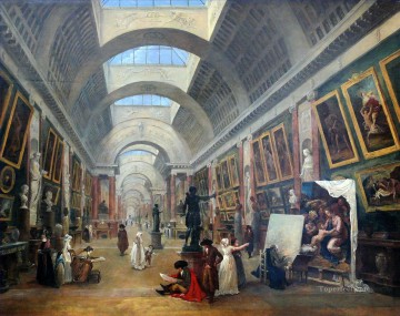 Hubert Robert Diseño para la disposición de la Gran Galería del Louvre des Louvre Pinturas al óleo